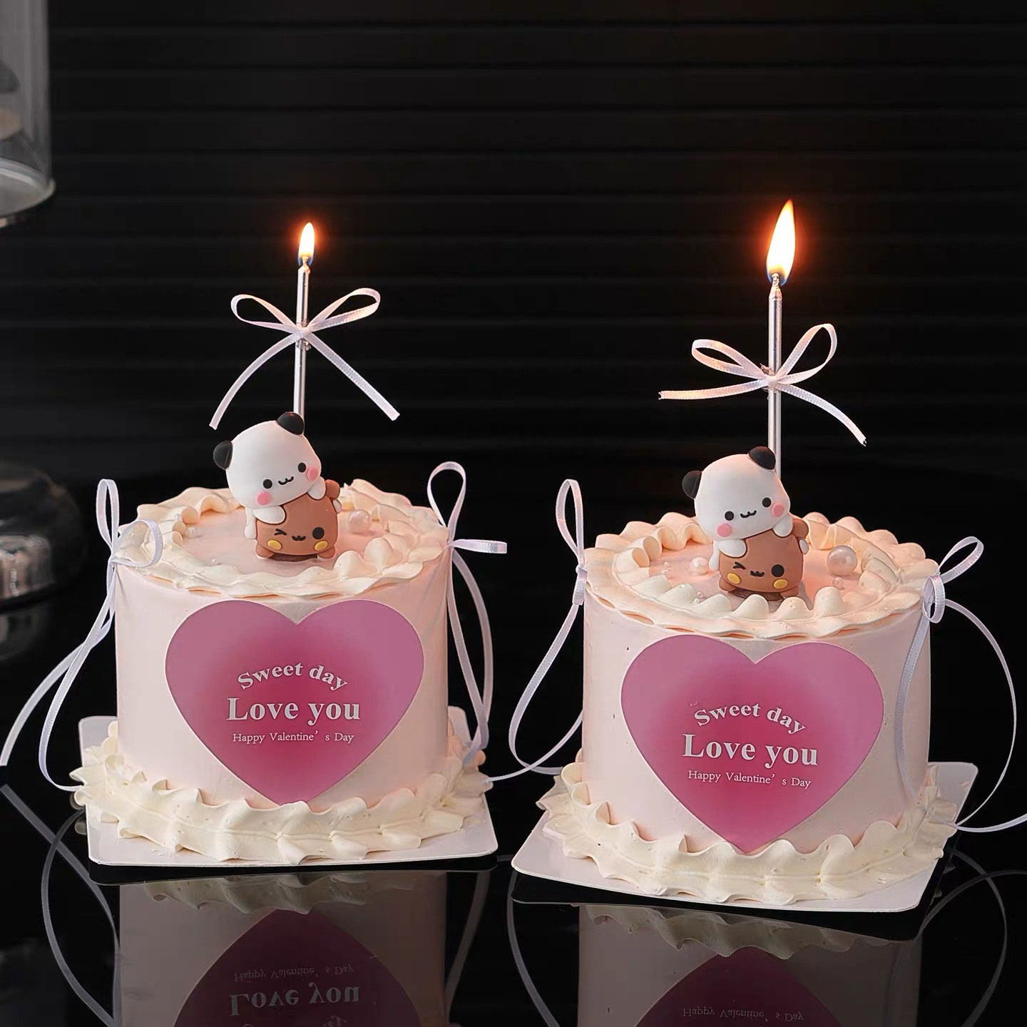 2.14情人节蛋糕装饰卡通一二布布摆件粉色爱心卡片情侣告白装扮,节庆用品/礼品,节日装扮用品,淘宝优惠券,粉丝福利购,淘宝优惠卷