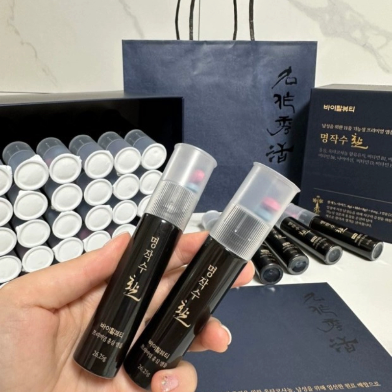 韩国直邮实名通关爱茉莉VB内可美名作水活男士机能营养活力口服液