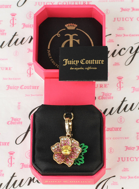 美国juicy饰品镶钻夏威夷花项链