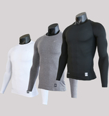 健身衣男长袖 跑步透气速干衣 运动紧身衣篮球训练打底压缩户外短袖