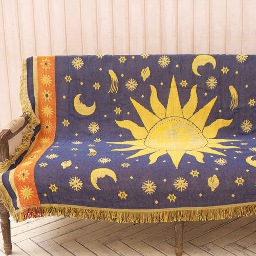 美式乡村风英伦地毯布艺棉沙发巾