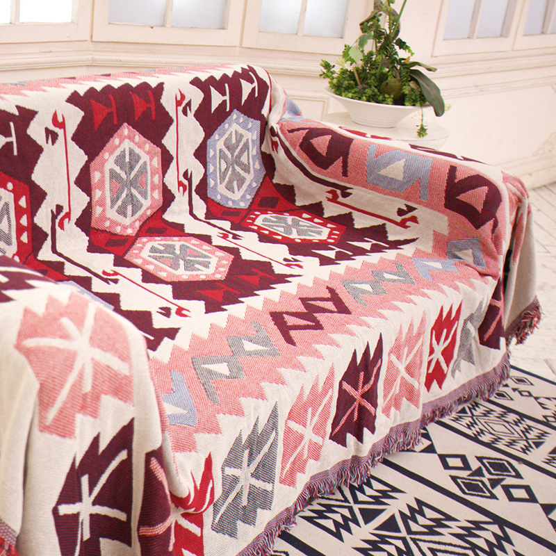 美式针织桌布多功能盖毯子沙发巾