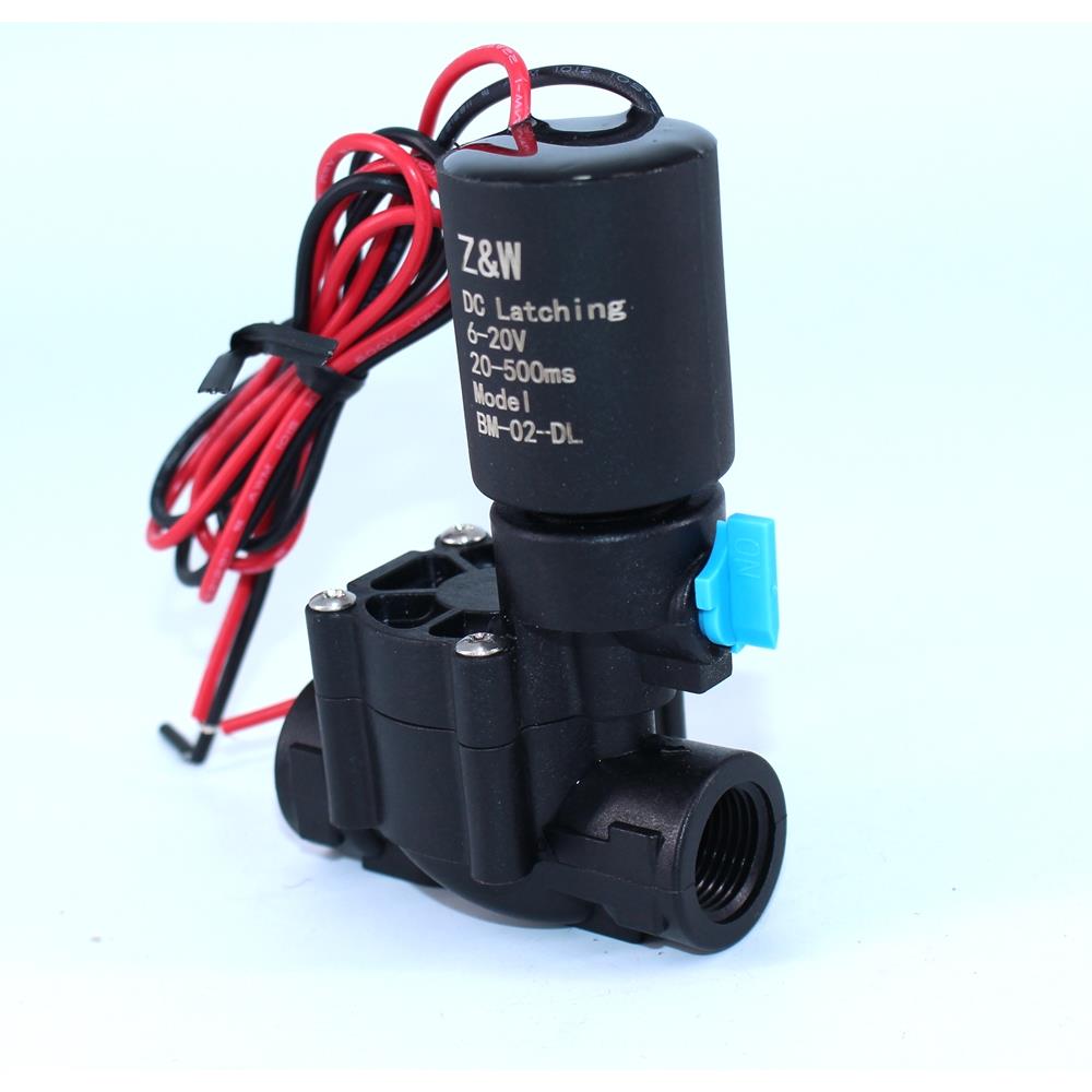 双稳态自保持进水电磁阀 3/8寸螺纹水处理温室庭院灌溉电磁阀