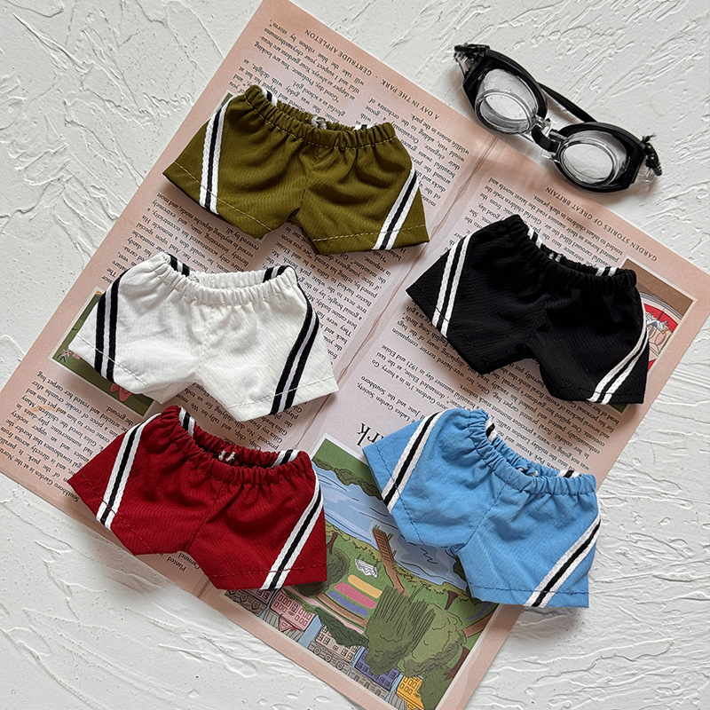 不含娃2025新款labubu娃衣换装服饰配件拉布布五色运动裤着装