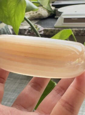花语玉髓 天然海洋玉髓马料千层缠丝腰缠万贯玛瑙手镯加宽加厚63