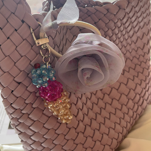 韩国东大门nyunyu水晶串珠冰淇淋高级感手机链包包链挂饰钥匙扣