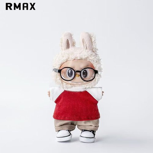 RMAX娃衣适用17厘米labubu一二三代搪胶挂件变装娃衣拼接短袖套装
