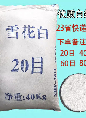 80斤雪花白细沙白色细沙白沙子白砂灭烟沙酒店专用灭烟砂造景细沙