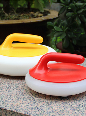 大理石冰壶人造冰面地壶球冰上溜石桌上冰弧游戏儿童塑料冰壶球