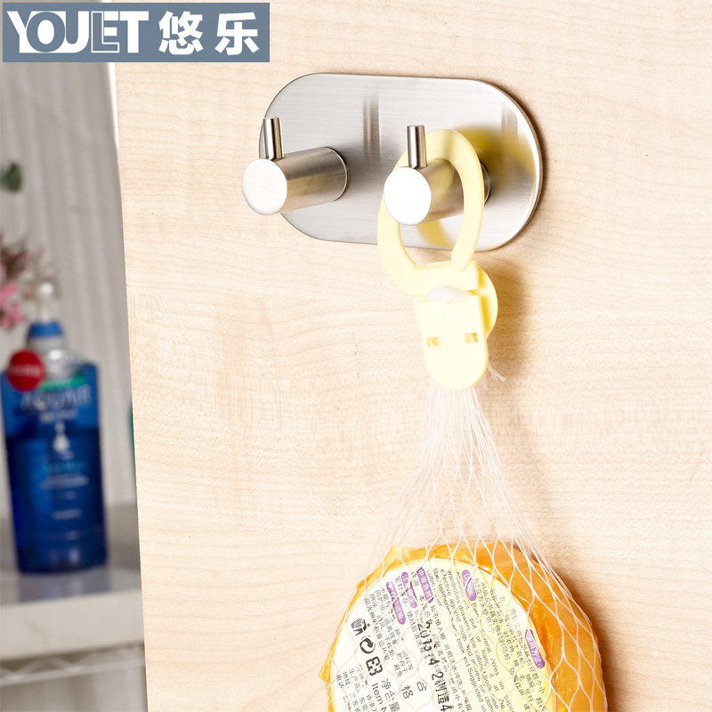 德国不锈钢浴室毛巾房间无痕挂钩
