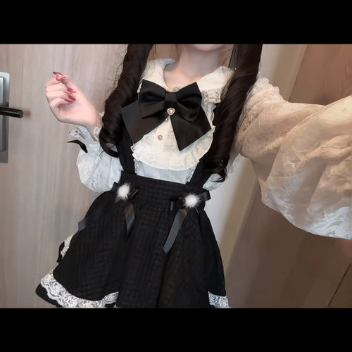 小个子甜美百搭背带裙