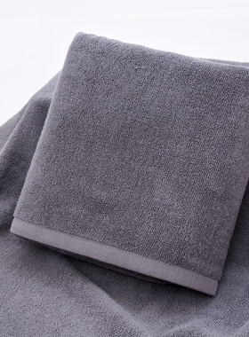 包邮纯棉灰色火疗毛巾美容院会所SPA足疗酒店加厚加大全棉大浴巾