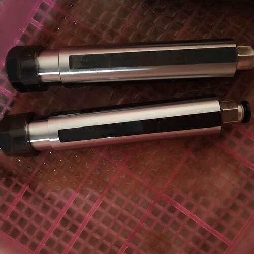车床延长杆C25-ER16 SL25-ER16A-100尾部内螺纹1/8牙带油管转接头