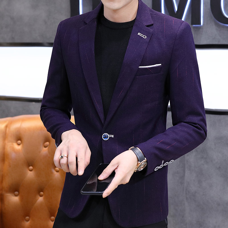 Casual suit men's coat spring and autumn trend youth slim suit top