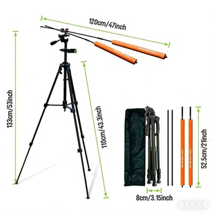 高尔夫挥杆练习器多功能支架M8+PRO反馈360°调节校准棒训练器材