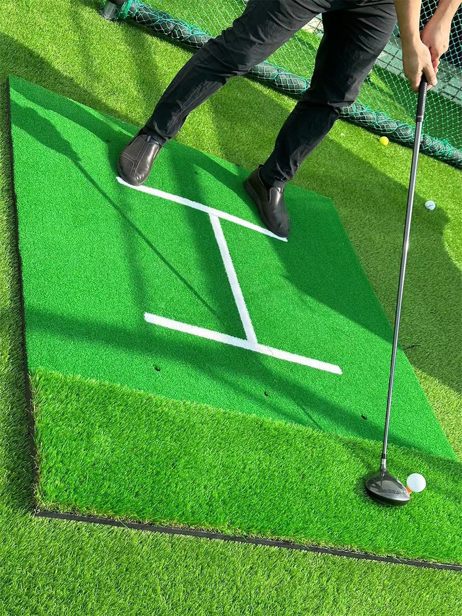 高尔夫打击垫 golf垫练习垫工字站位适合新手练习耐打1*1.5m