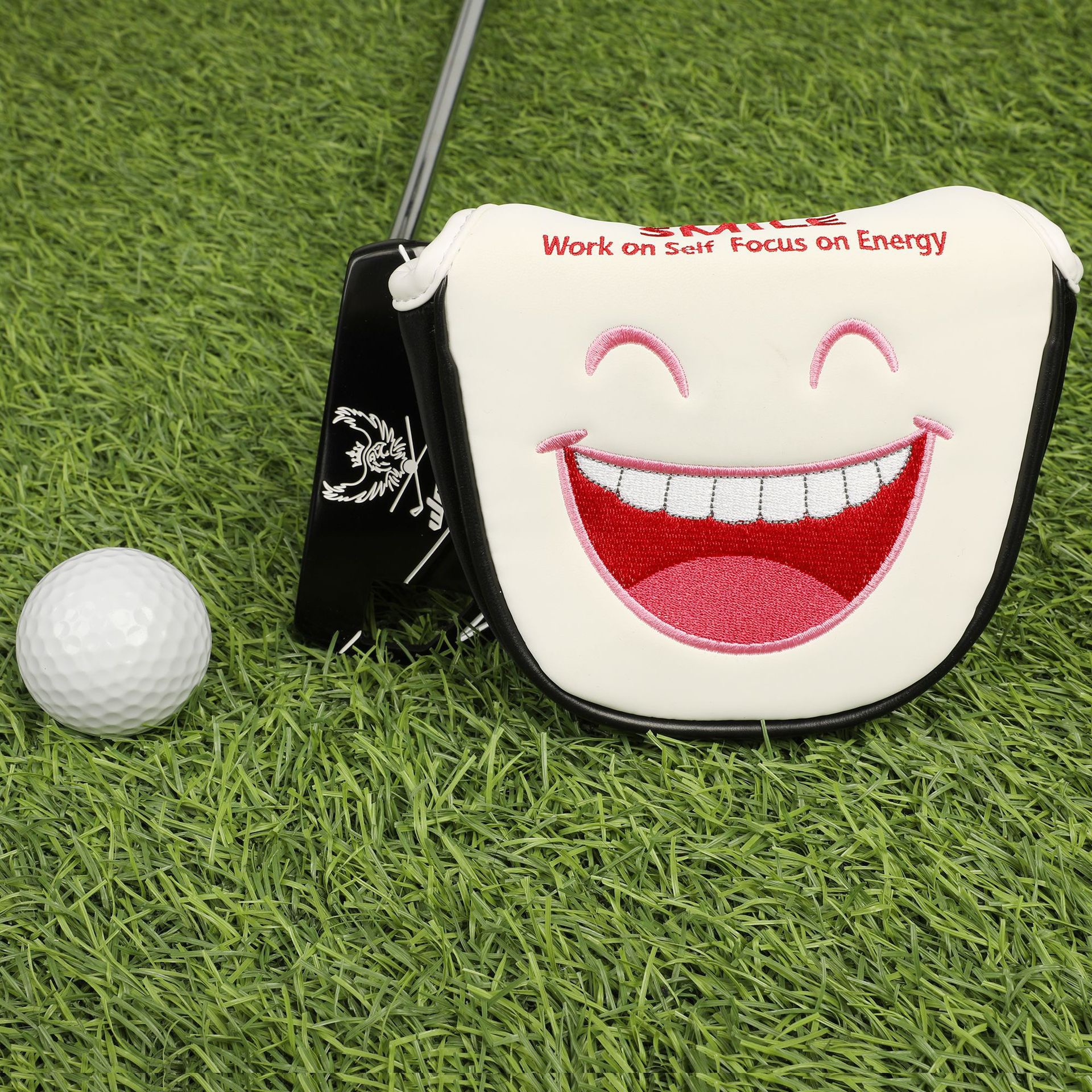 高尔夫推杆套 炸鸡块君颜表情球杆保护套 防尘 萌可爱大头推杆