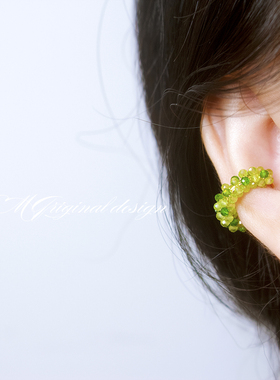 egM原创紫色绿色耳骨夹进口