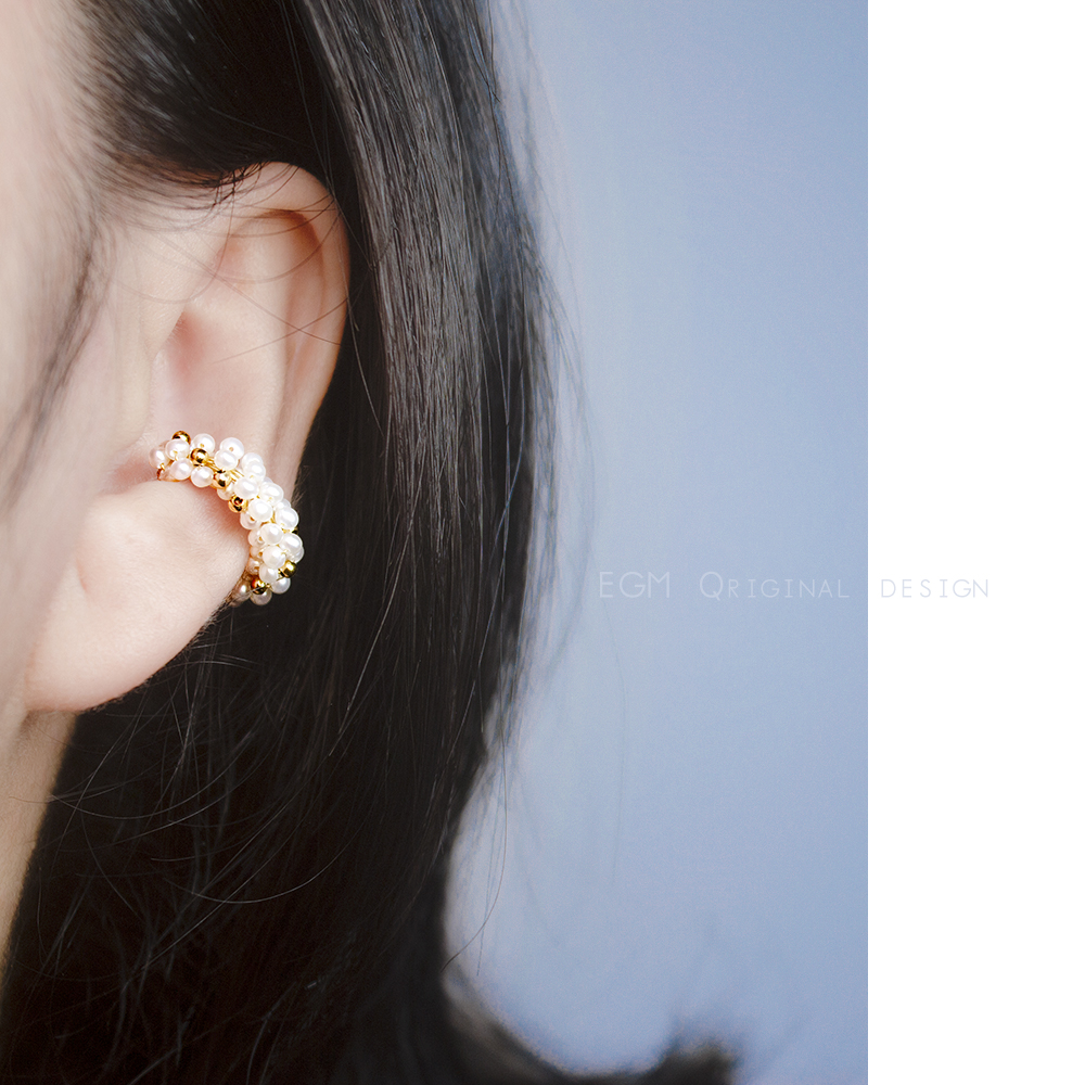 egm设计师推荐重工14k天然珍珠女