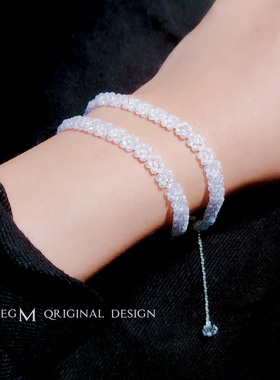 egM蕾丝珠链choker手链两用女