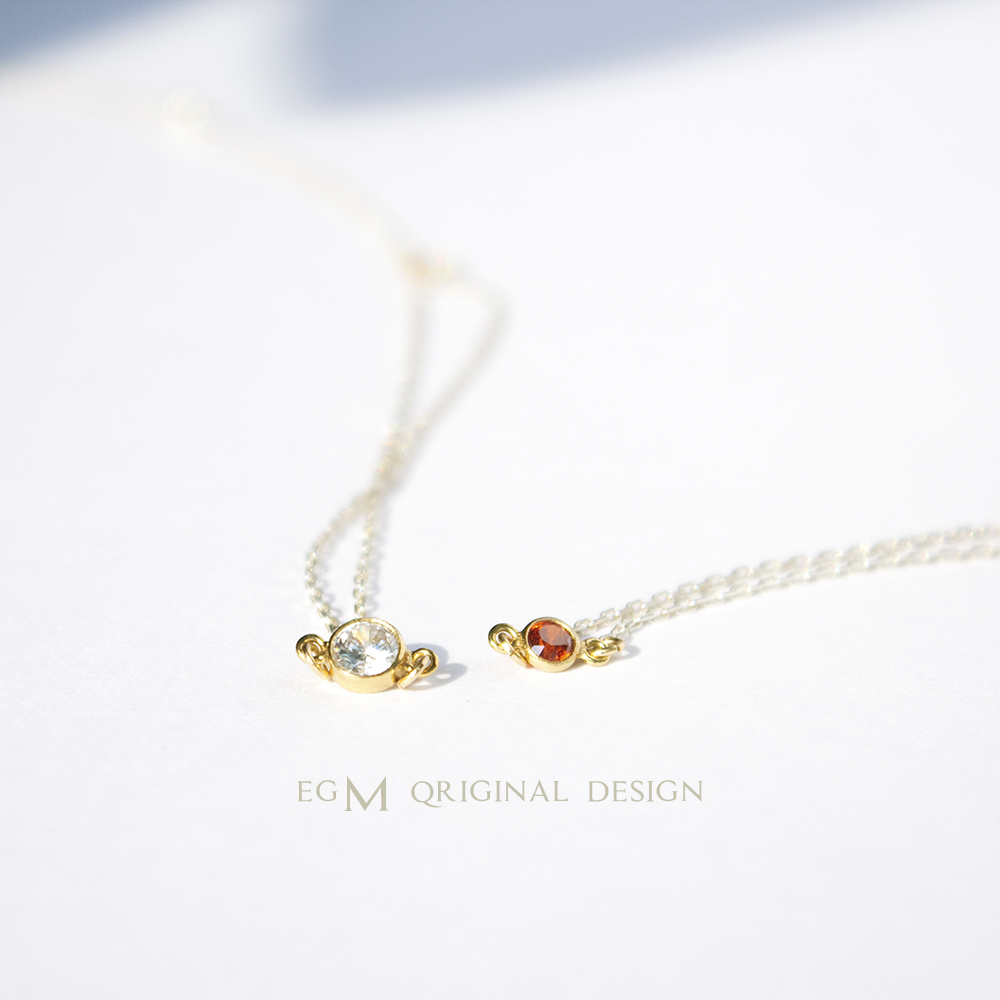 egM进口14K包金锆石红色本命年闺蜜礼物925银手链可调节原创设计