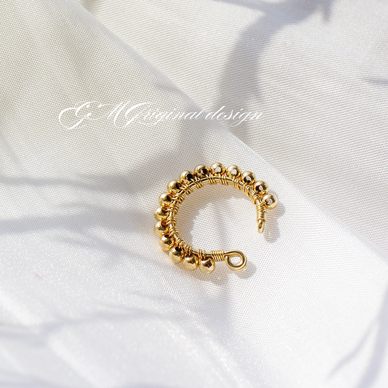 egM原创手作14K包金耳骨夹女百搭精致ins简约高级感冷淡风耳夹