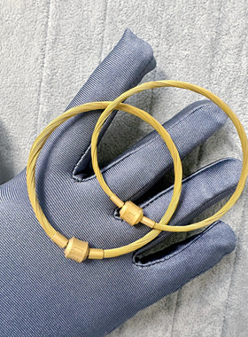 适用周家编织黄金色尼龙绳charme配绳手绳diy转运珠手链防水3mm