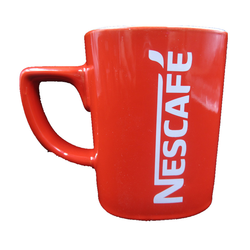 包邮雀巢杯雀巢咖啡杯经典红杯 红色马克杯带盒杯子红杯经典