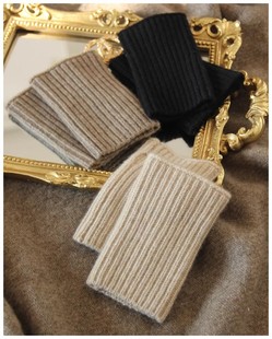 秋冬羊绒护腕针织螺纹毛衣袖 子拼接 口加长接边男女士保暖羽绒服袖