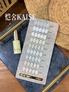 美博会新品舍下恺舍9色杏仁白色美甲店专用流行色美甲套胶