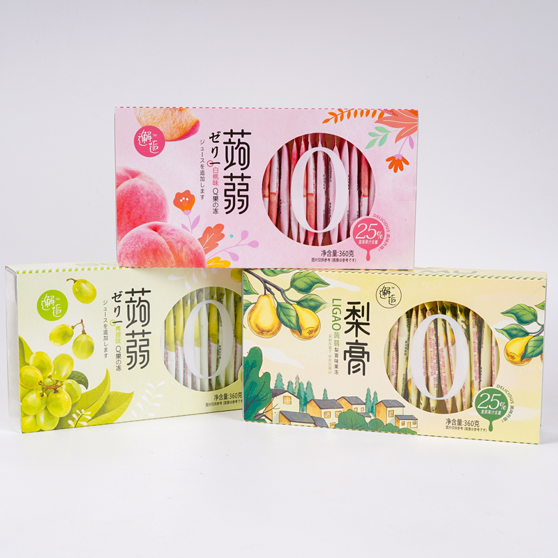 邂逅白桃梨膏蒟蒻果冻混口味