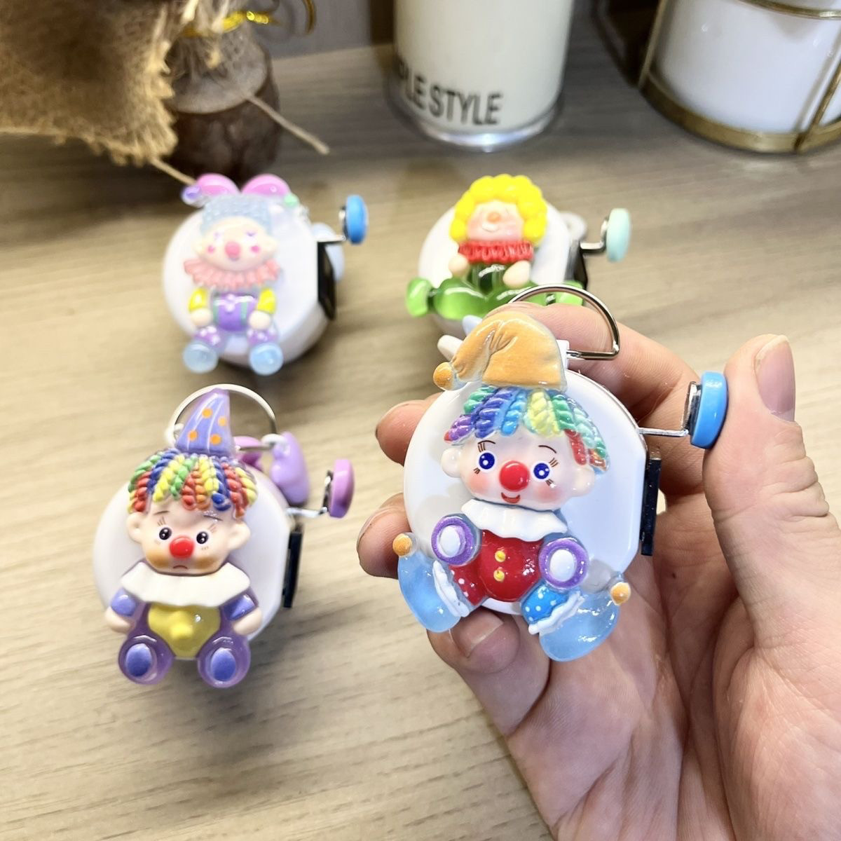小丑卡通手工DIY航空计数器飞行空乘手动人流量数客游泳胎动计数图片