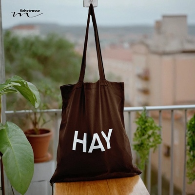 HAY帆布包托特包北欧风字母印花