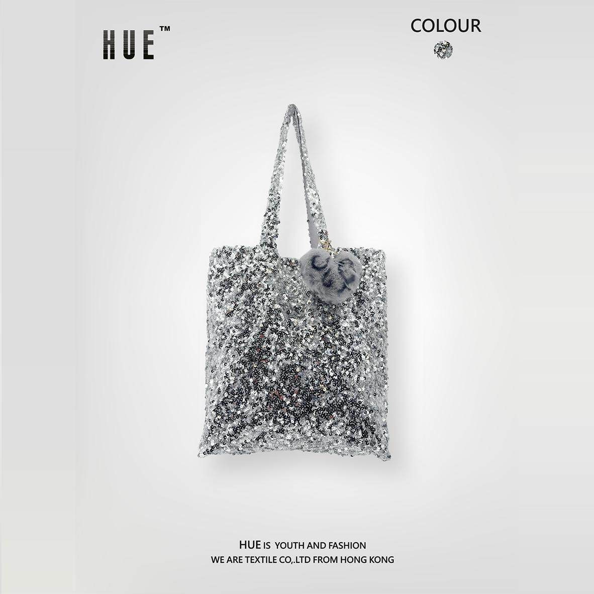 HUE亮片托特包blingbling