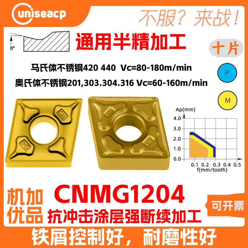 UNISEACP数控刀片CNMG120408