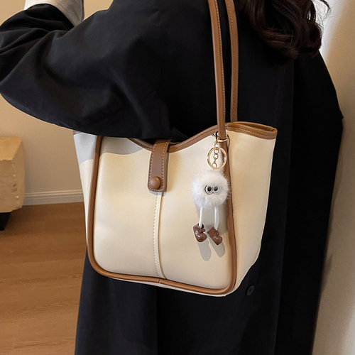 休闲简约单肩时尚手提通勤托特包