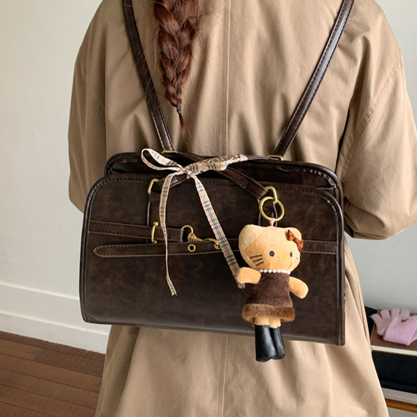 2025新款小众复古大容量腋下包包图片