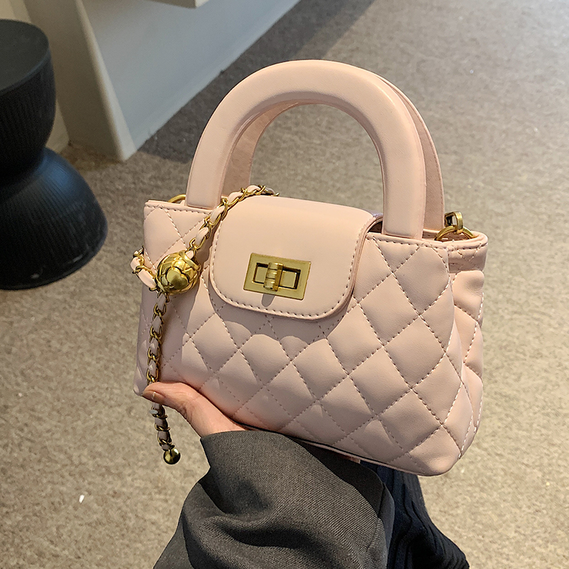 气质菱格链条包潮流质感斜挎包