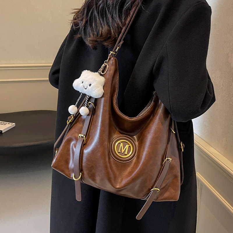 美拉德托特包包女式2025新款双肩包夏季单肩包大容量多功能斜挎包