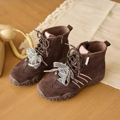 莫丽爱女德训鞋女士英伦风短靴