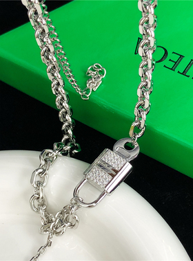 定制锁头钥匙锁骨链轻奢百搭项链