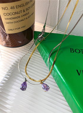 店主推荐！高级感水滴链条吊坠