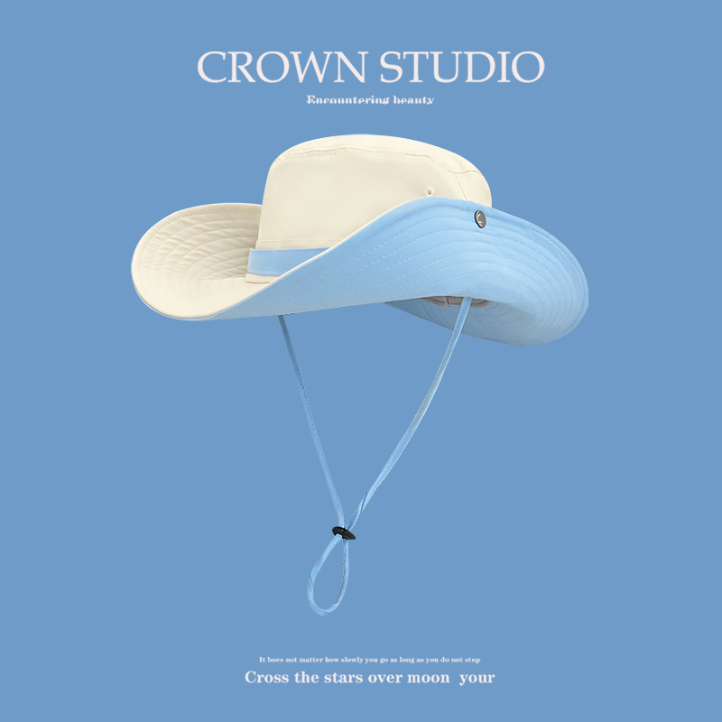 户外登山钓鱼帽露营遮阳渔夫帽