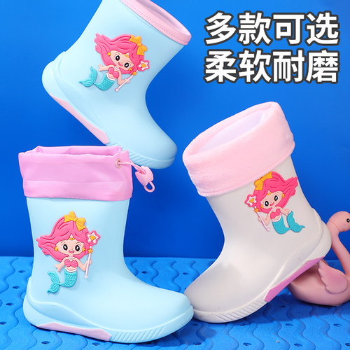儿童雨鞋女孩2026新款宝宝雨靴女童2岁专用小孩上学防水防滑水鞋