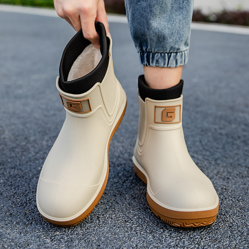 短筒情侣鞋德系防滑雨鞋男防水鞋女低帮雨靴厨房胶鞋钓鱼加棉保暖,居家日用,雨鞋/雨靴,淘宝优惠券,粉丝福利购,淘宝优惠卷