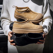 面包鞋 MRA低帮雪地靴男款 加绒加厚保暖棉鞋 冬季 厚底短靴 2026新款