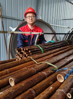 碳化竹竿防腐装修隔断大楠竹篱笆栅架白竹子户外屏风竹杆跳舞包邮