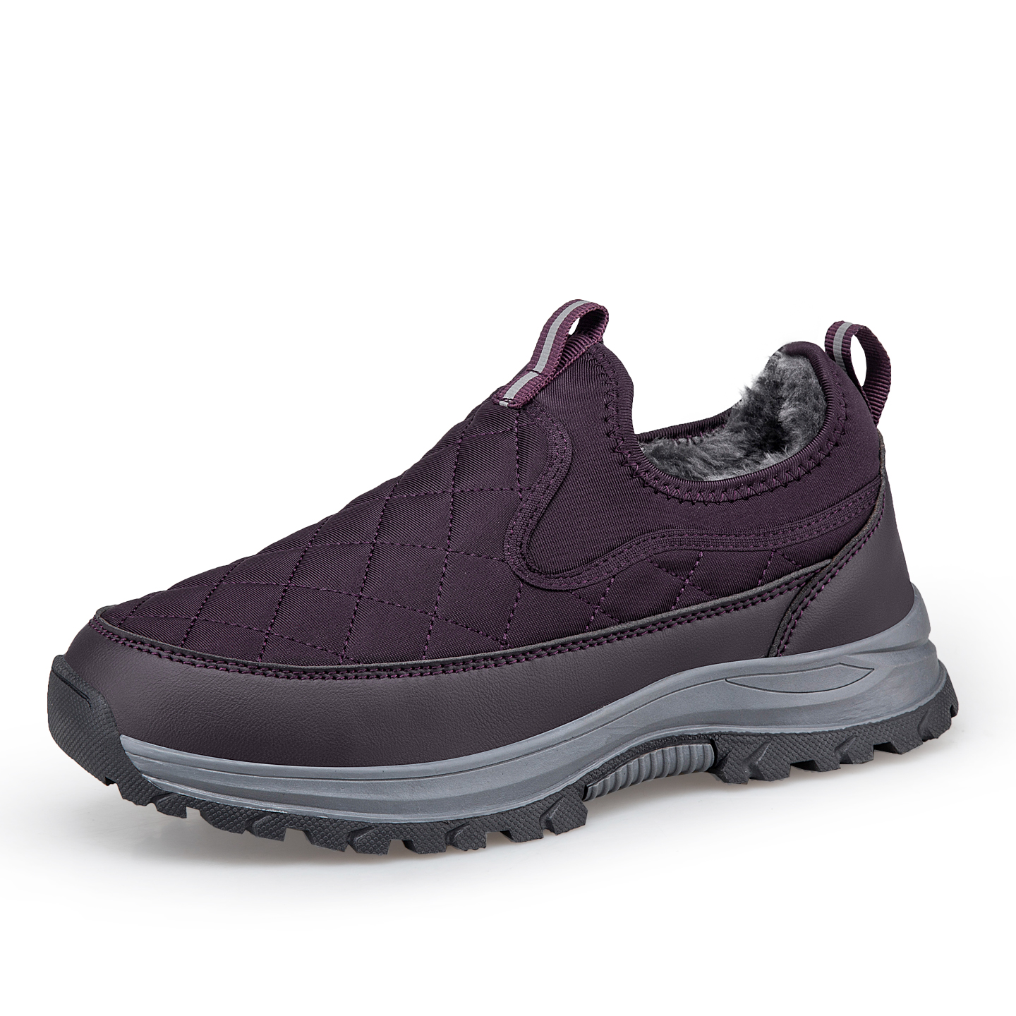 男女棉鞋加绒保暖健步鞋冬季低帮套脚户外防滑跑步运动爸妈老人鞋