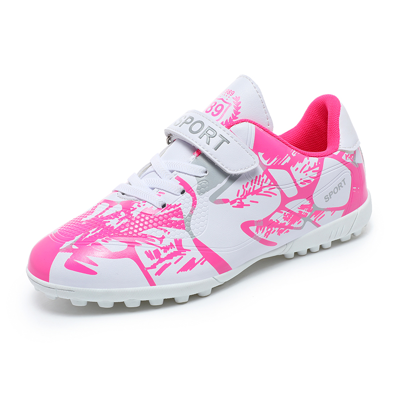 儿童足球鞋魔术贴青少年中小学生男女童长钉碎钉平底训练鞋运动鞋