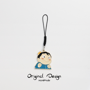 波吉王子小挂件情侣手机挂绳U盘防丢耳机保护套包包挂饰少女创意